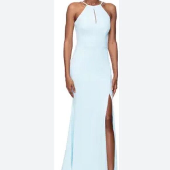 Xscape Evening Kyhle Rhinestone Trim Mermaid Gown 4 NEW $278 - Picture 3 of 10